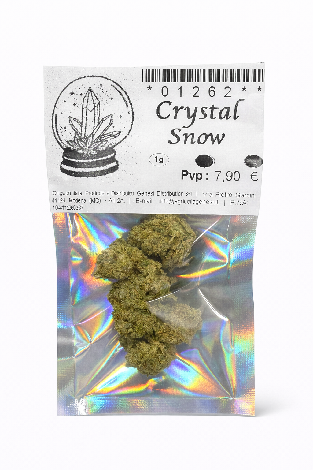 Flor Sweed Flowers Crystal Snow Indoor – 18% CBD – 1g