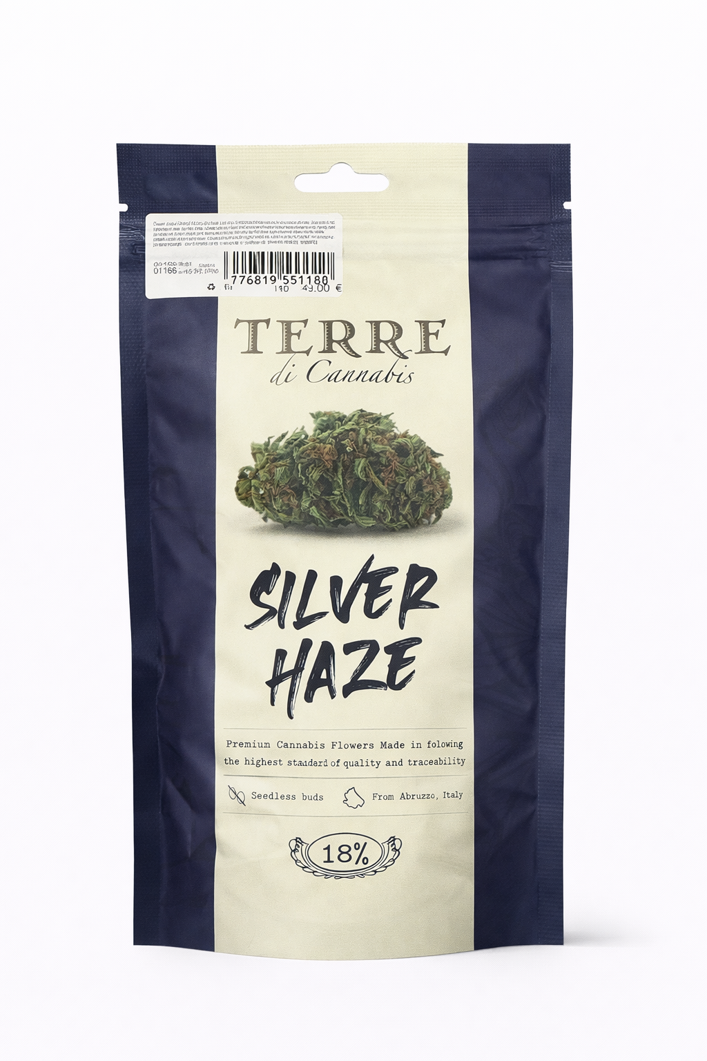 Flor Terre di Cannabis Volare Indoor – 18% – 10g